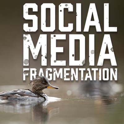 Social media fragmentation across multiple platforms