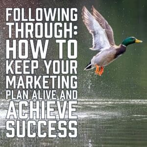 Following Through- How to Keep Your Marketing Plan Alive and Achieve Success